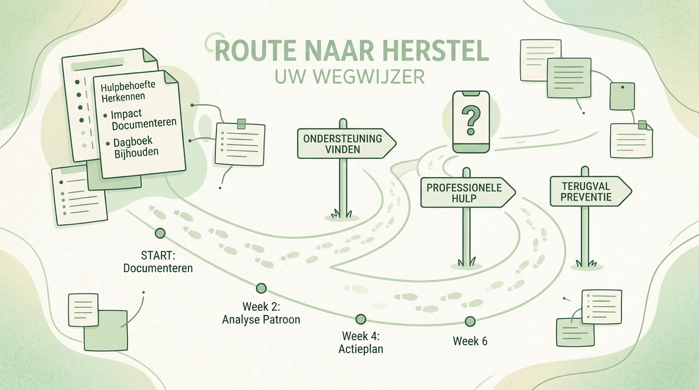 Routekaart voor melding, documentatie en hulp bij gokzorgen